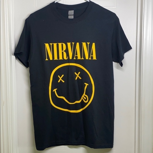 Gildan - Nirvana Smile Band Shirt Size Small - Picture 4 of 6